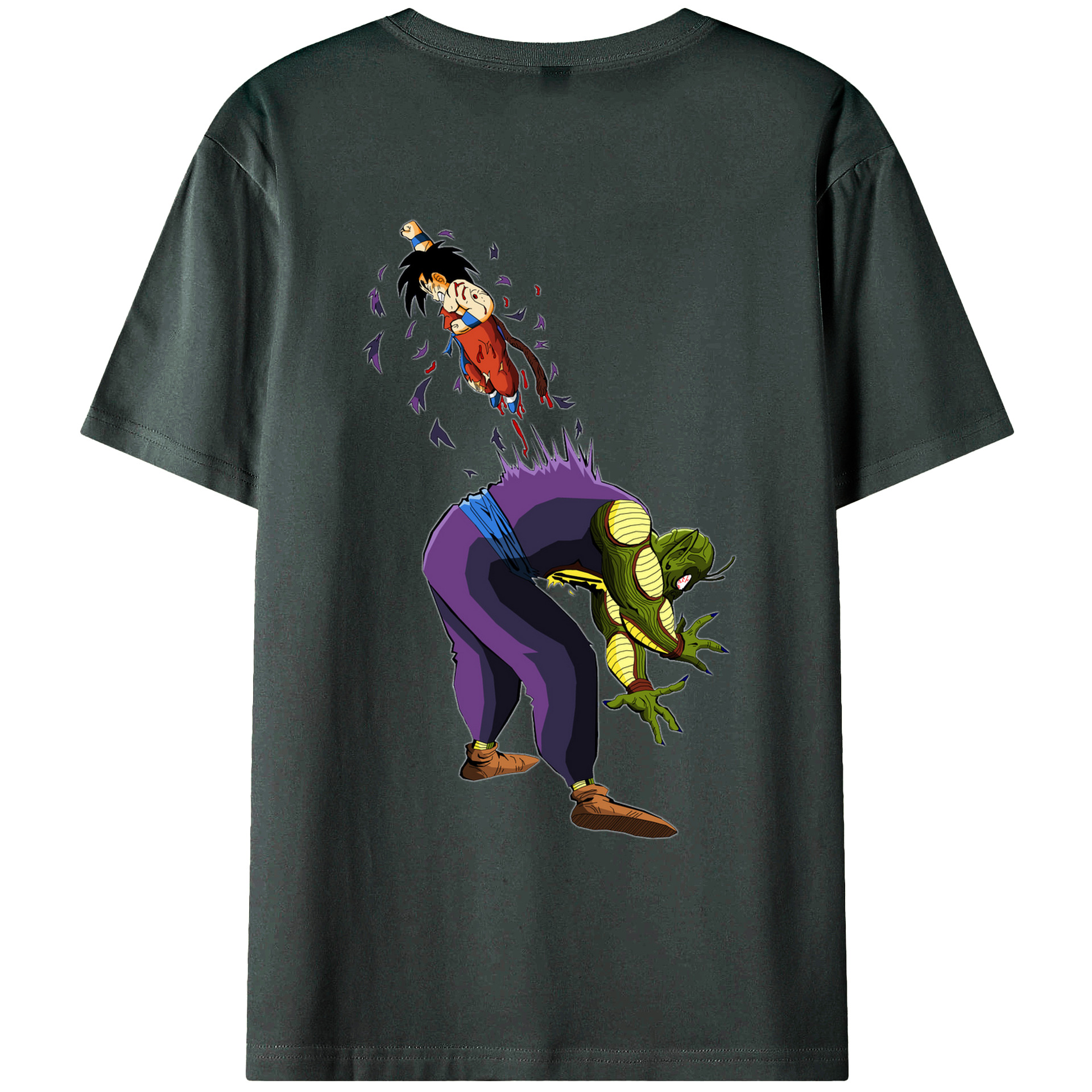 （画像用） ドラゴンボール DRAGON BALL 綿100％ メンズ半袖Tシャツ（バックプリント） 通気性